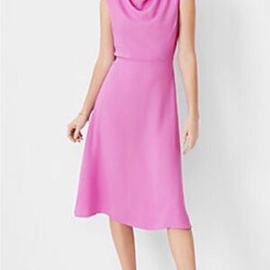 Ann Taylor Magenta Sleeveless Maxi Dress